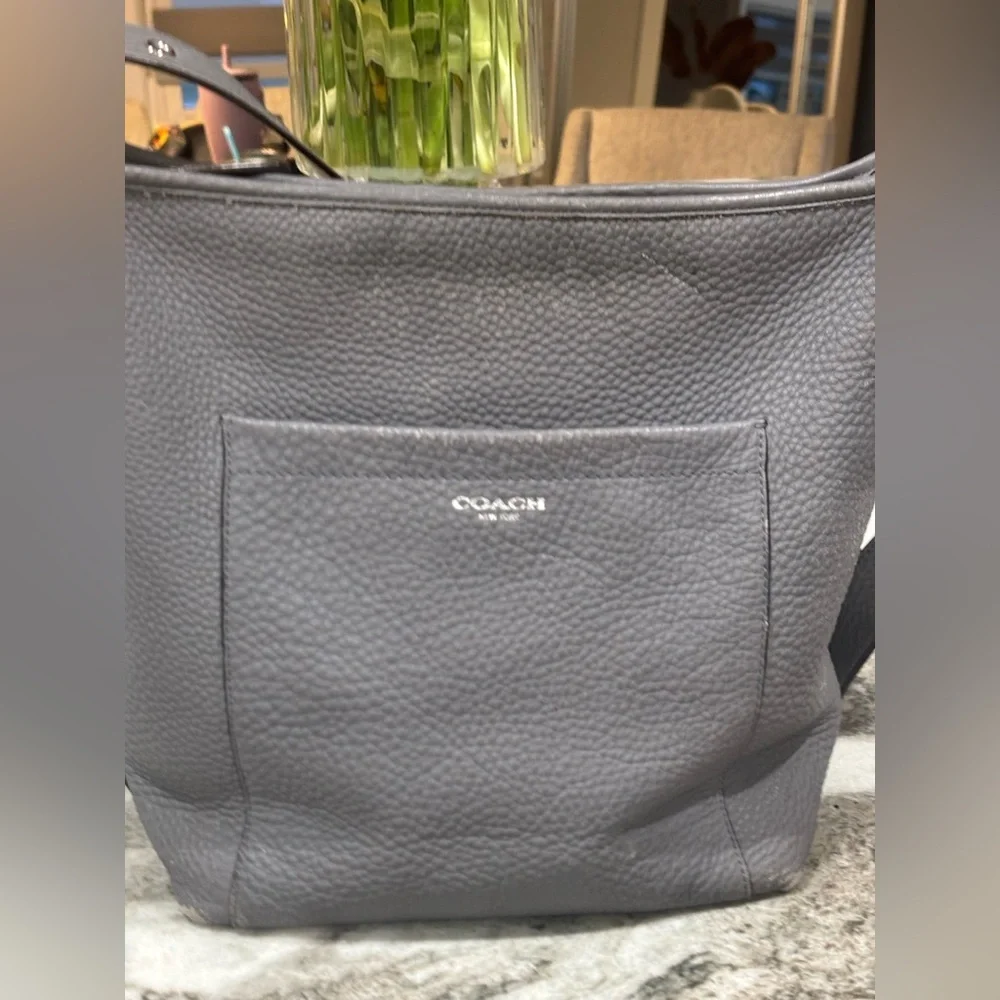 Coach Legacy Silver gray Leather Crossbody